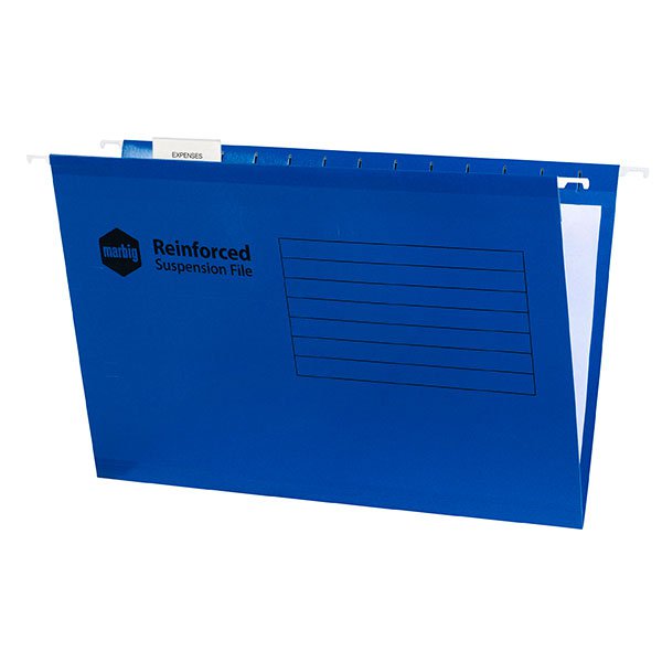 Marbig Suspension File Foolscap 25's pack - Blue AO8100251