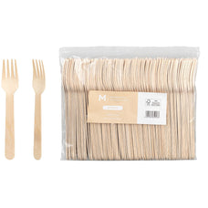 Matthew Packaging Compostable Natural Wooden Fork x 1000 pieces