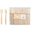 Matthew Packaging Compostable Natural Wooden Fork x 1000 pieces