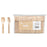 Matthew Packaging Compostable Natural Wooden Ice Cream Spoon x 1000 pieces