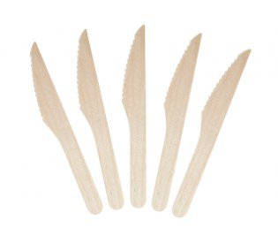 Matthew Packaging Compostable Natural Wooden Knife x 1000 pieces