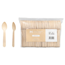 Matthew Packaging Compostable Natural Wooden Tea Spoon x 1000 pieces