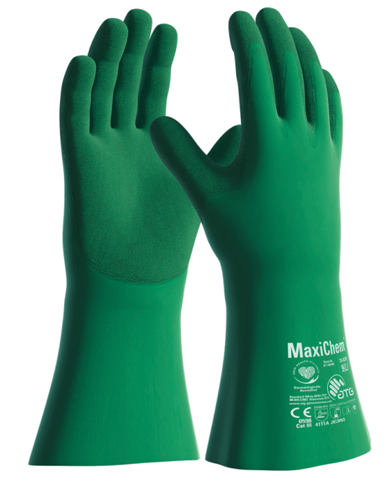 MaxiChem Nitrile Tritech Gauntlet, 35cm, 3 Pairs