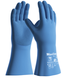 MaxiChem Rubber Tritech Cut 3 Gauntlet 35cm 10/XL 12 Pair RM76733-10