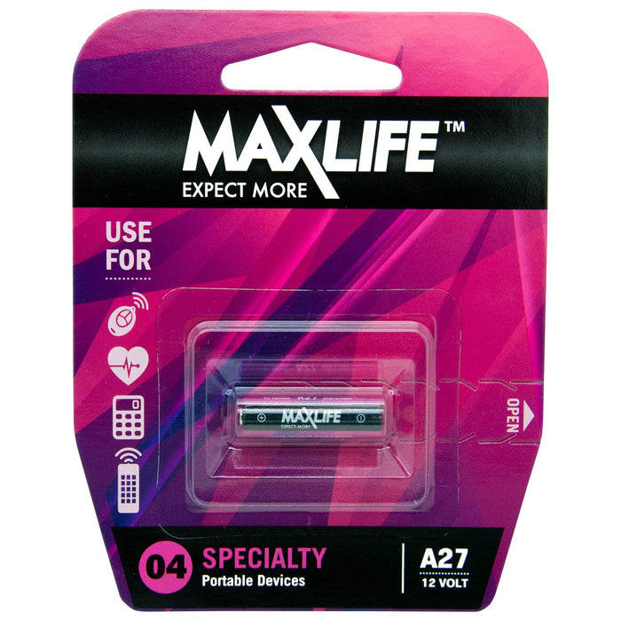 Maxlife A27 Alkaline 12V Battery CDBATA27
