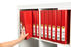 Mbg C/View Insert Bndr A4 3Dr 25Mm Red AO5403003B