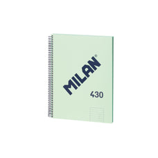 Milan 1918 Series A4 Spiral Bound Hardcover Notebook, 80 Leaf, Green CX1000892