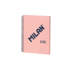 Milan 1918 Series A4 Spiral Bound Hardcover Notebook, 80 Leaf, Pink CX1000891