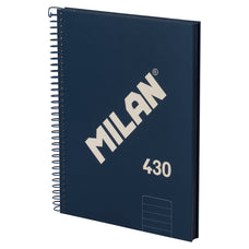 Milan 1918 Series A5 Hardcover Notebook, Spiral Bound, 80 Leaf, Blue CX1002250