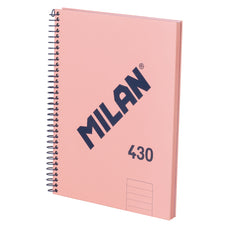 Milan 1918 Series A5 Hardcover Notebook, Spiral Bound, 80 Leaf, Pink CX1002251