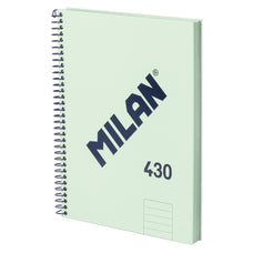 Milan 1918 Series A5 Spiral Hardcover Notebook, 80 Leaf, Green CX1002249
