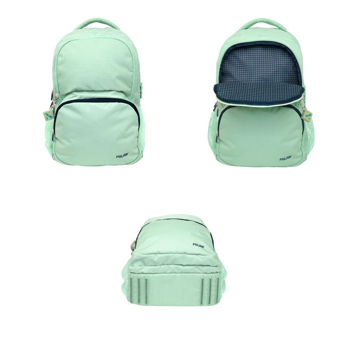 Milan 1918 Series Backpack, 4 Zip, 25L, Green CX1000549