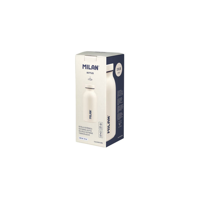 Milan 1918 Series Stainless Steel Isothermal Bottle, 350ml, White CX1000540