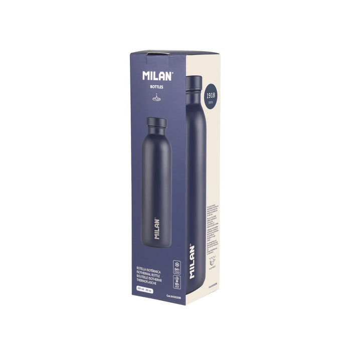 Milan 1918 Series Stainless Steel Isothermal Bottle, 590ml, Navy Blue CX1000535