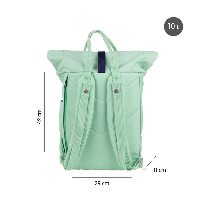 Milan 1918 Series Urban Backpack, Top Roll Closure, 10L, Green CX1000550