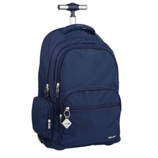Milan 1918 Series Wheeled Backpack, 6 Zip, 25L, Navy Blue CX1000553