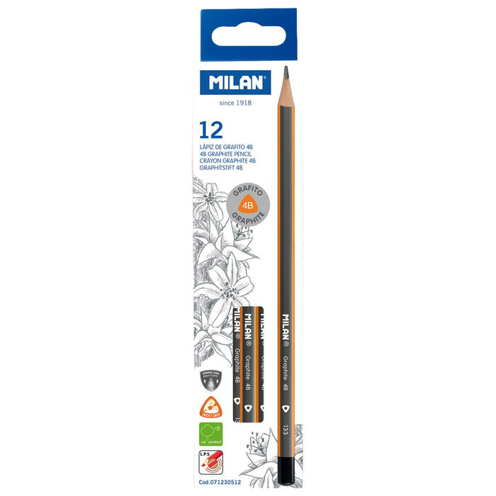 Milan 4B Graphite Pencil 12's pack CX214383