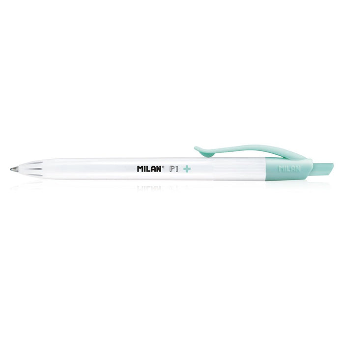 Milan Anti-Bacterial P1+ Ballpoint Pen Blue Pack 3 CX214393