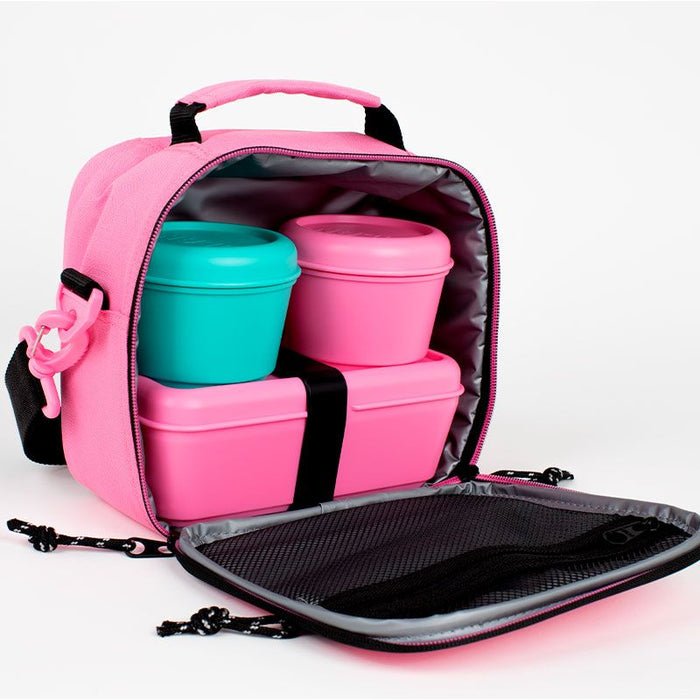 Milan Food Bag Isothermal 3.5L with 3 Lunch Boxes Sunset Series Pink CX1000566