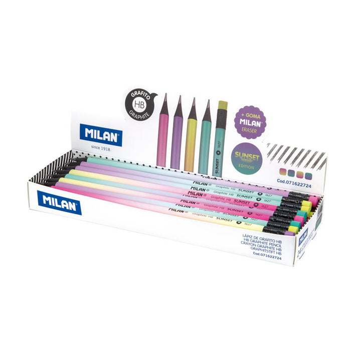 Milan HB Pencils with Eraser 24's pack CX214388