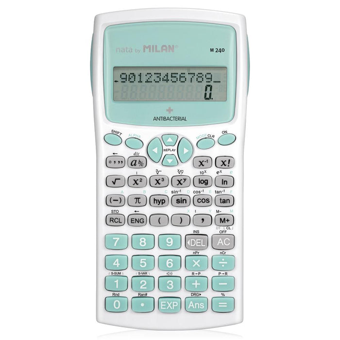 Milan M240 Antibacterial Scientific Calculator Turquoise CX214274