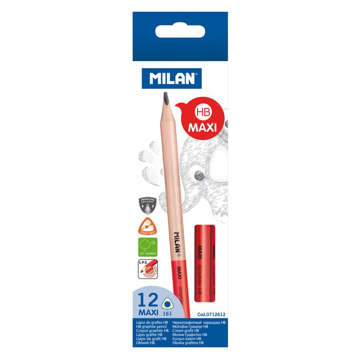 Milan Maxi HB Graphite Pencil 12's pack (3.5mm Lead) CX214398