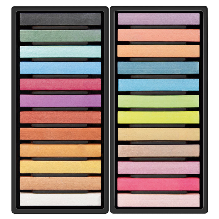 Milan Metallic Colours Soft Pastels, 24's Pack CX1000905