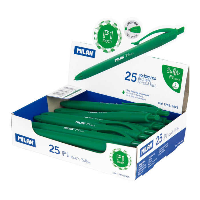 Milan P1 Touch Colours Ballpoint Pen Green CX214258