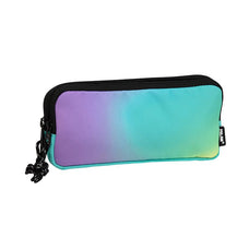 Milan Pencil Case Rectangular 3 Zip Sunset Series Turquoise CX1000561