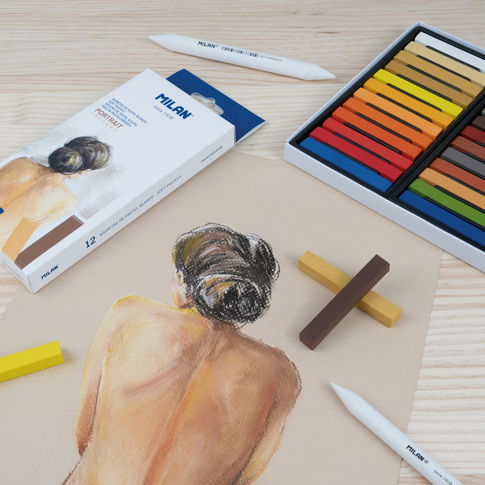 Milan Portrait Colours Soft Pastels, 24's Pack CX1000903