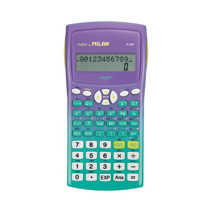 Milan Scientific Calculator Sunset Green Purple (NZQA Approved) CX214419