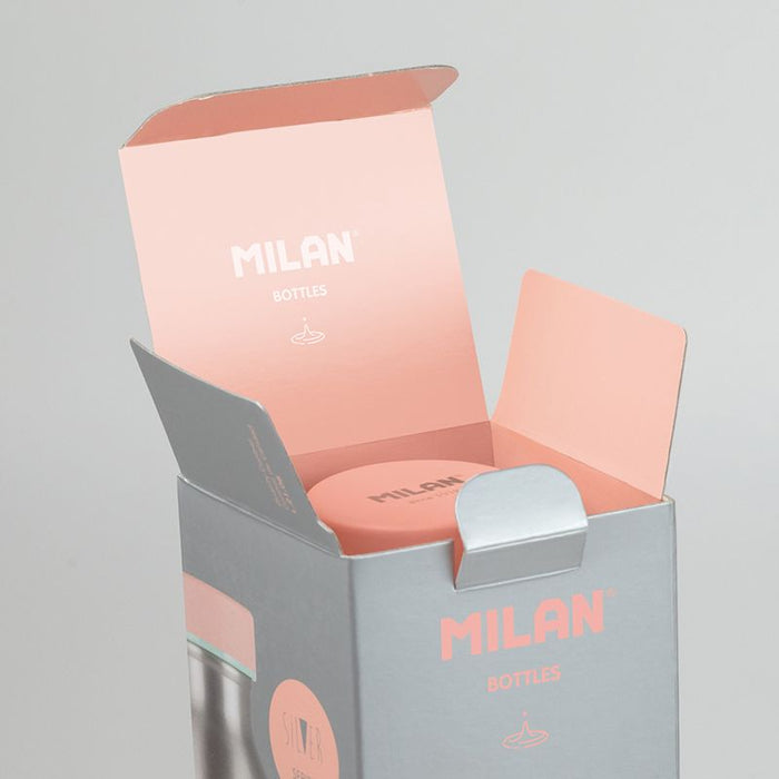 Milan Silver Series Stainless Steel Isothermal Bottle, 590ml, Pink CX1000533