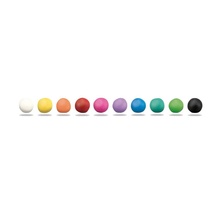 Milan Soft Dough Assorted Basic Colours Pack of 10 CX214408