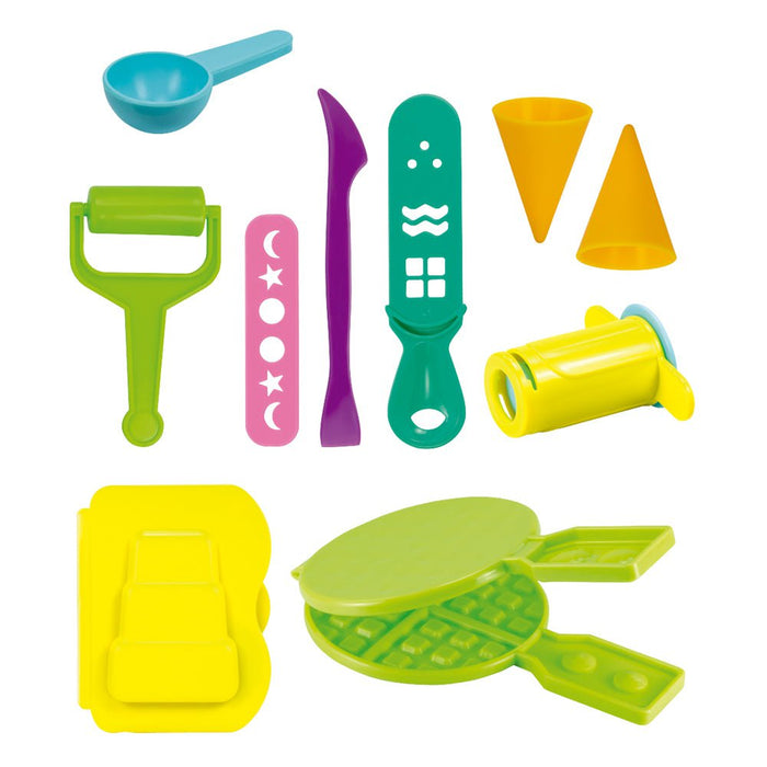 Milan Soft Dough Ice Cream & Waffles Play Kit + Accessories CX214414