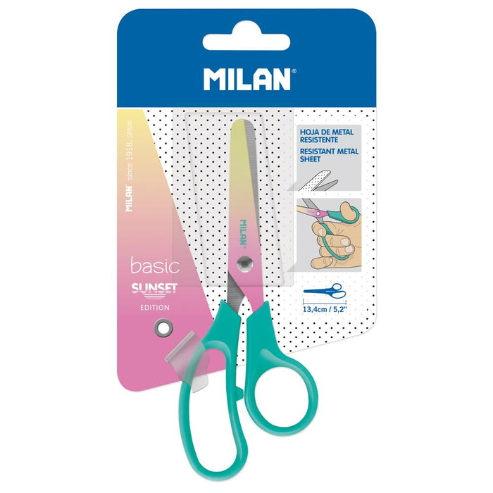 Milan Sunset Scissors 134mm 5.2 inch Turquoise Handle CX214295