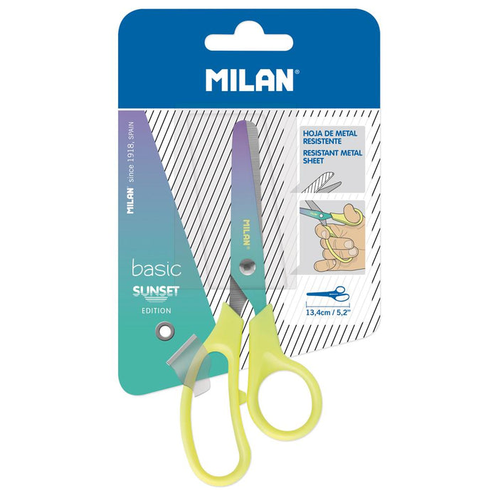 Milan Sunset Scissors 134mm 5.2 inch Yellow Handle CX214296