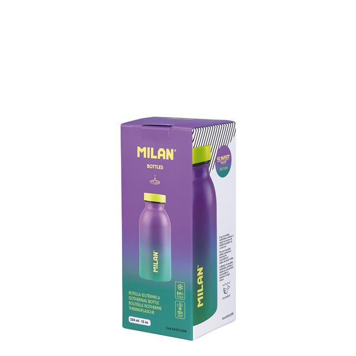 Milan Sunset Series Stainless Steel Isothermal Bottle, 350ml, Turquoise CX1000539