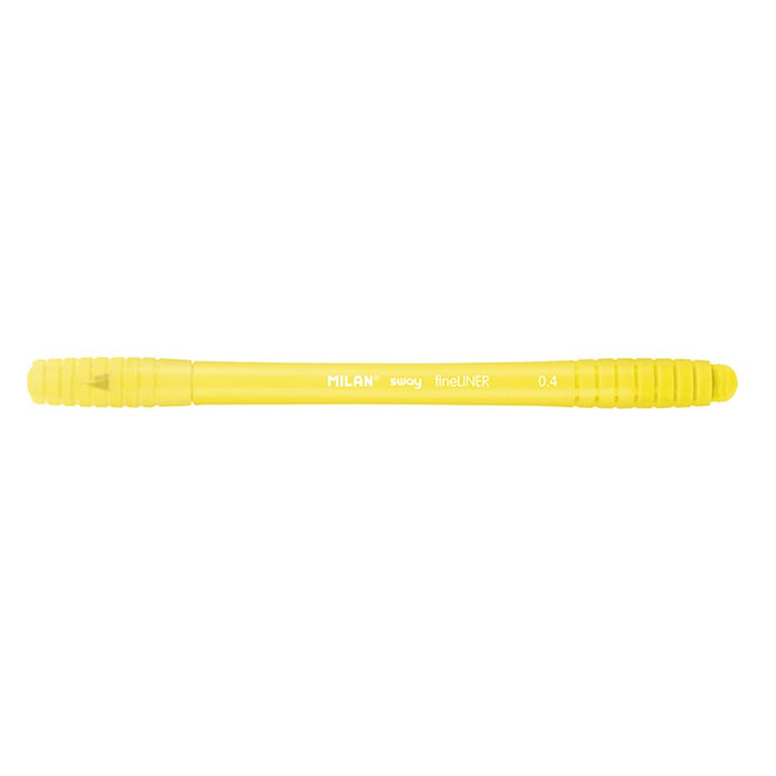 Milan Sway  0.4mm Fine Liner Fibre Tip Marker - Yellow CX214245