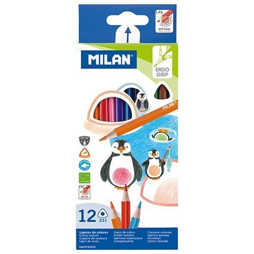 Milan Triangular Colour Pencil 12's (0722312) CX214175