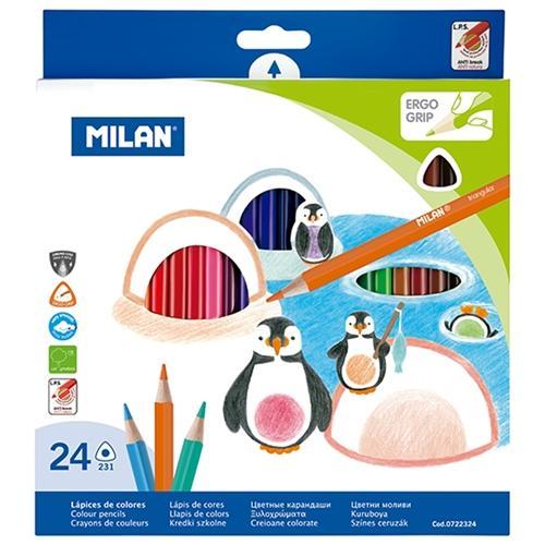 Milan Triangular Colour Pencil 24's CX214176