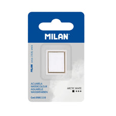 Milan Watercolour Paint Half Pan Refill Arctic White CX1000334