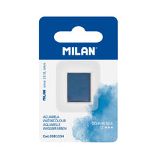 Milan Watercolour Paint Half Pan Refill Dolphin Blue CX1000349