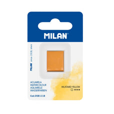 Milan Watercolour Paint Half Pan Refill Mustard Yellow CX1000337