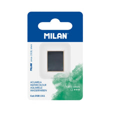 Milan Watercolour Paint Half Pan Refill Turtle Green CX1000353