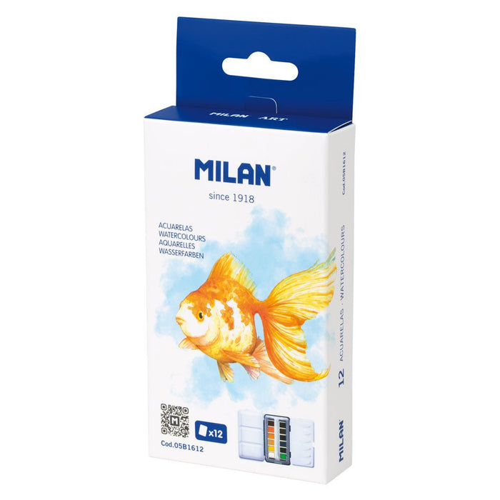 Milan Watercolour Paint Set 12 colour CX214430