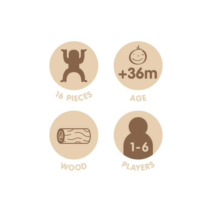 Milan Wooden Educational Toy, Aliens Tower CX1000584