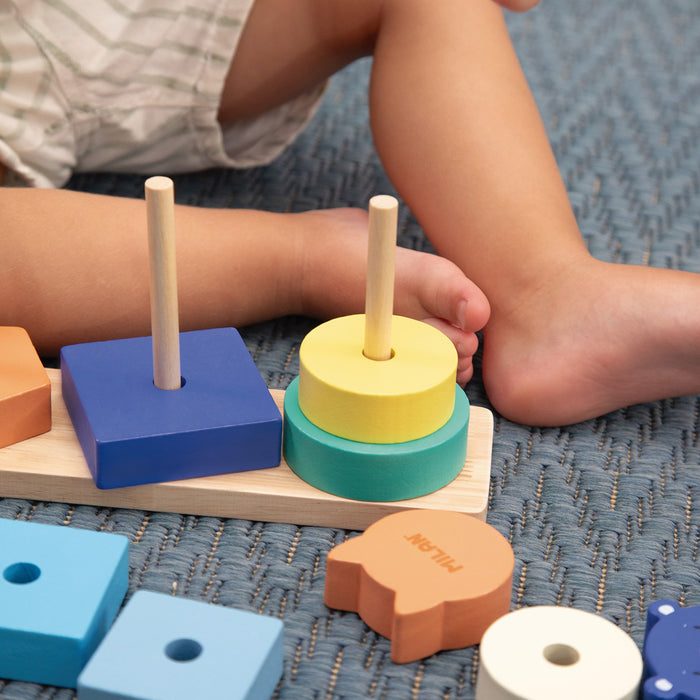 Milan Wooden Educational Toy, Animal Towers CX1000582