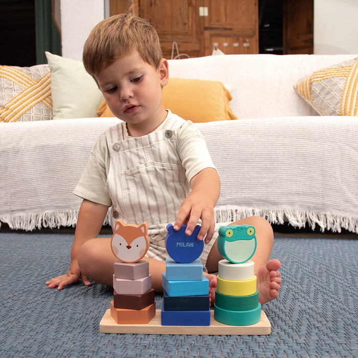 Milan Wooden Educational Toy, Animal Towers CX1000582