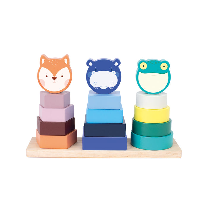 Milan Wooden Educational Toy, Animal Towers CX1000582