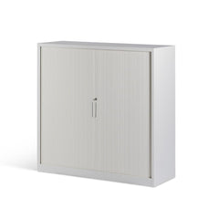 Milano 1200mm x 1200mm Storage Tambour - Luxe White MG_MLTAM1212_LW